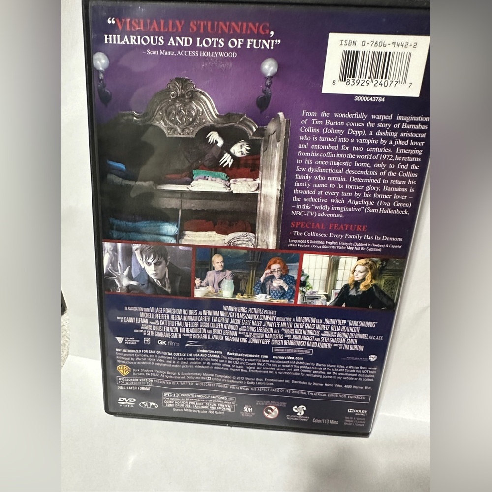 Dark Shadows DVD: A Spooky and Entertaining Journey into the Supernatural - Picture 2 of 3